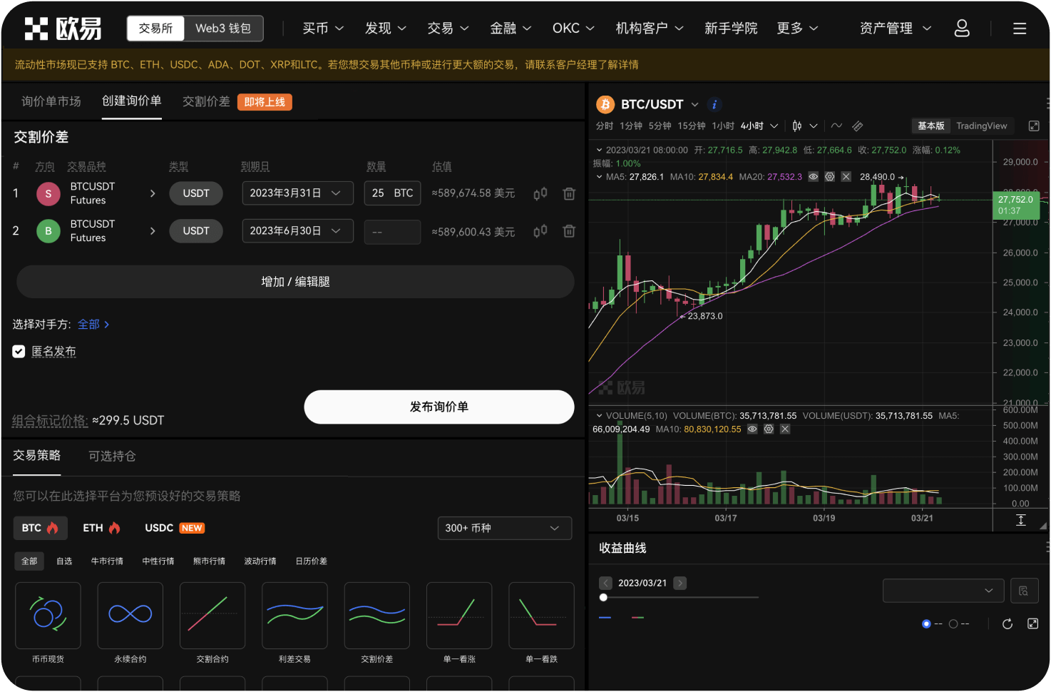 官网上的委托列表包含哪些信息